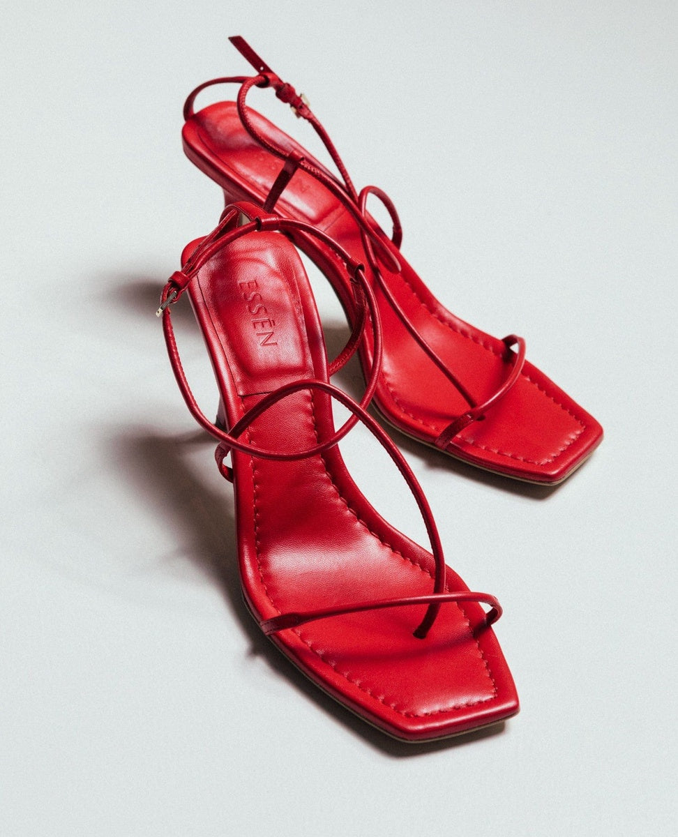 The Strappy Sandal | Red The Strappy Sandal | Red