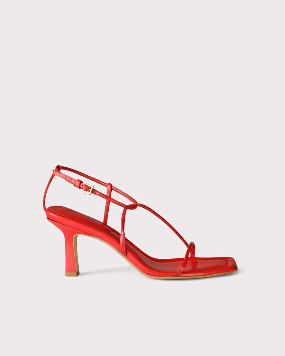 The Strappy Sandal | Red The Strappy Sandal | Red
