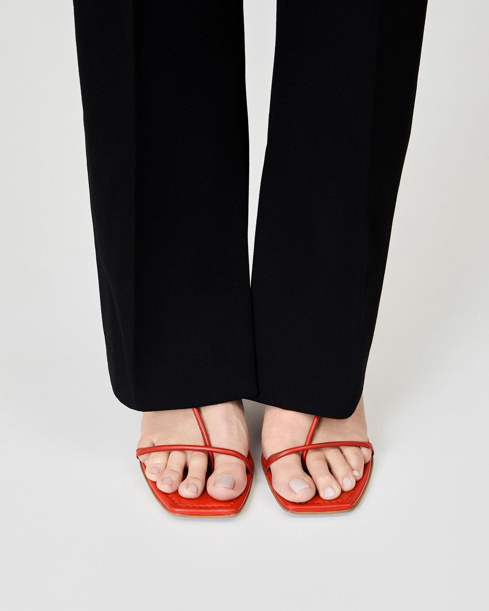 The Strappy Sandal | Red The Strappy Sandal | Red