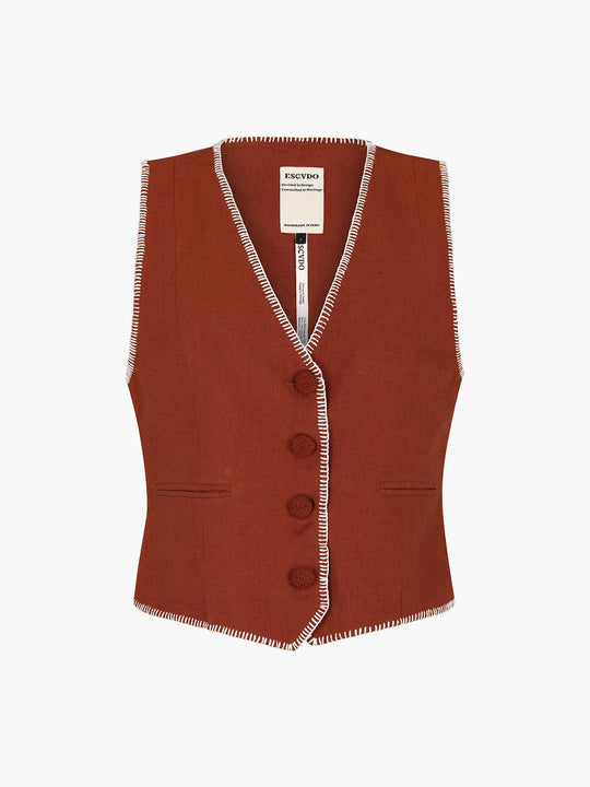 Amuleto Vest | Brown