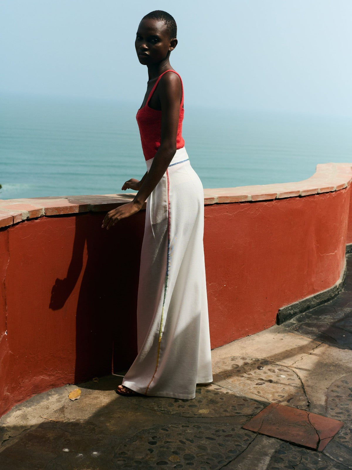 Amalia Pants | Ivory/ Multi Amalia Pants | Ivory/ Multi