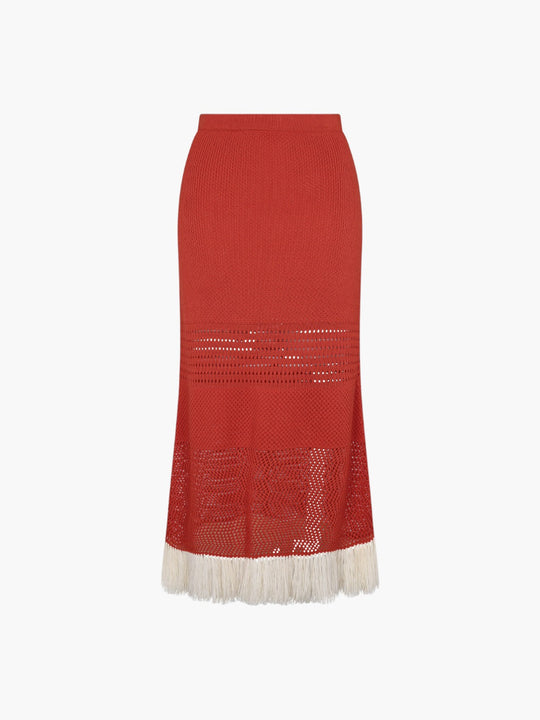 Carisa Skirt | Tangerine