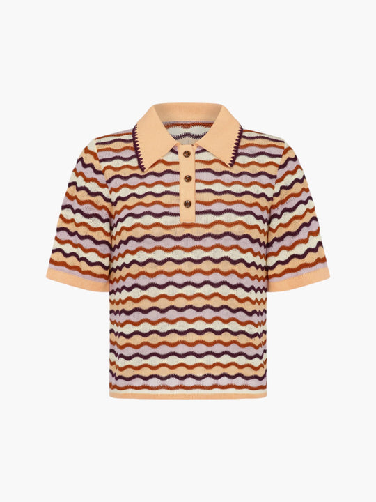 Mullu Polo Shirt | Tobacco Grape