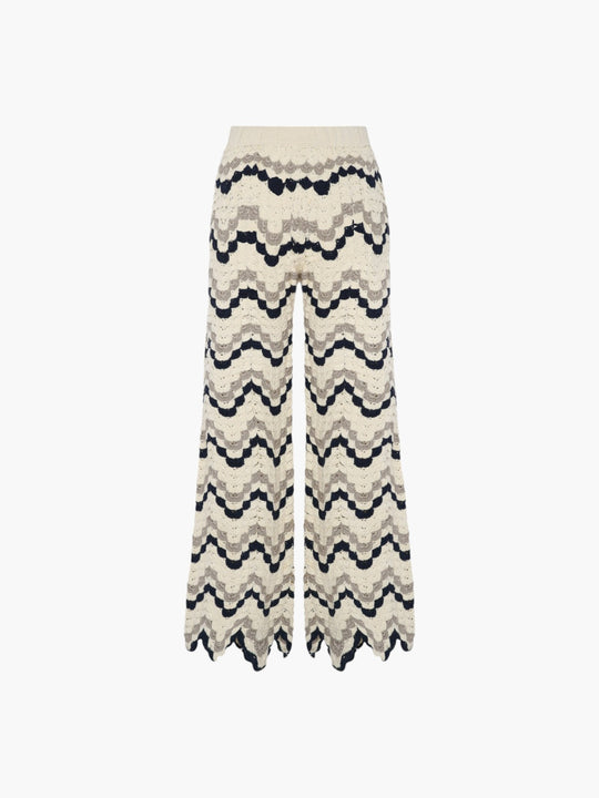Safi Pants | Ivory/Navy