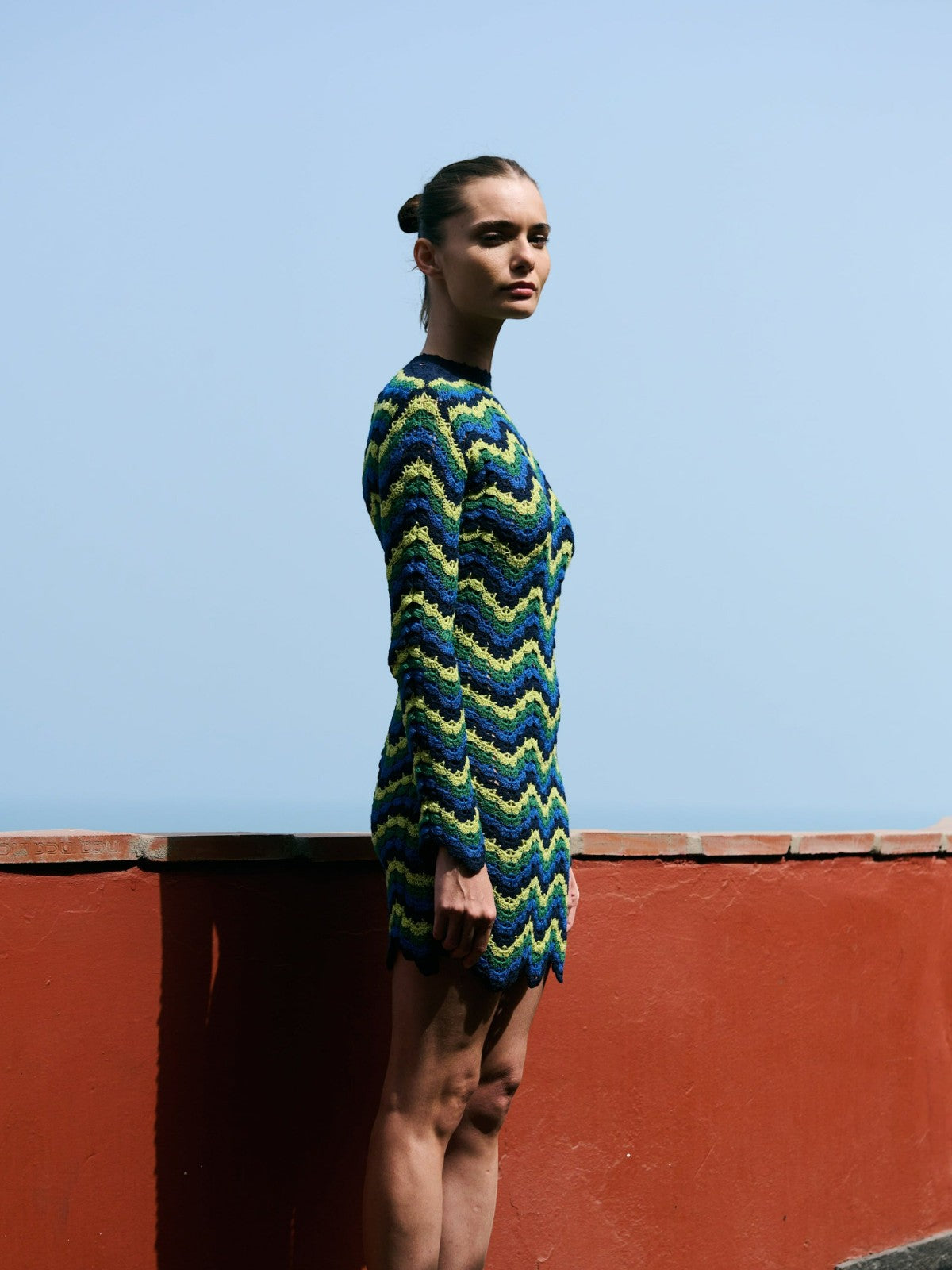 Victoria Mini Dress | Blue/Green Victoria Mini Dress | Blue/Green