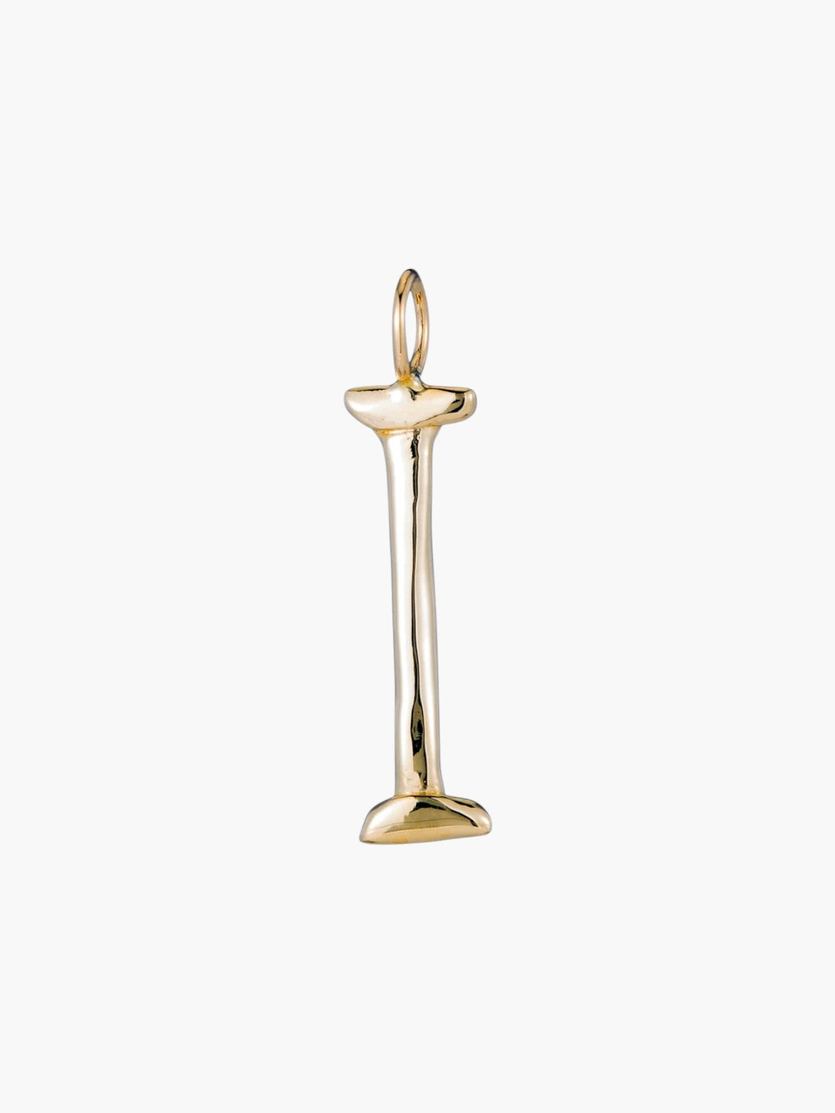 Raw Letter Charm | Gold Raw Letter Charm | Gold