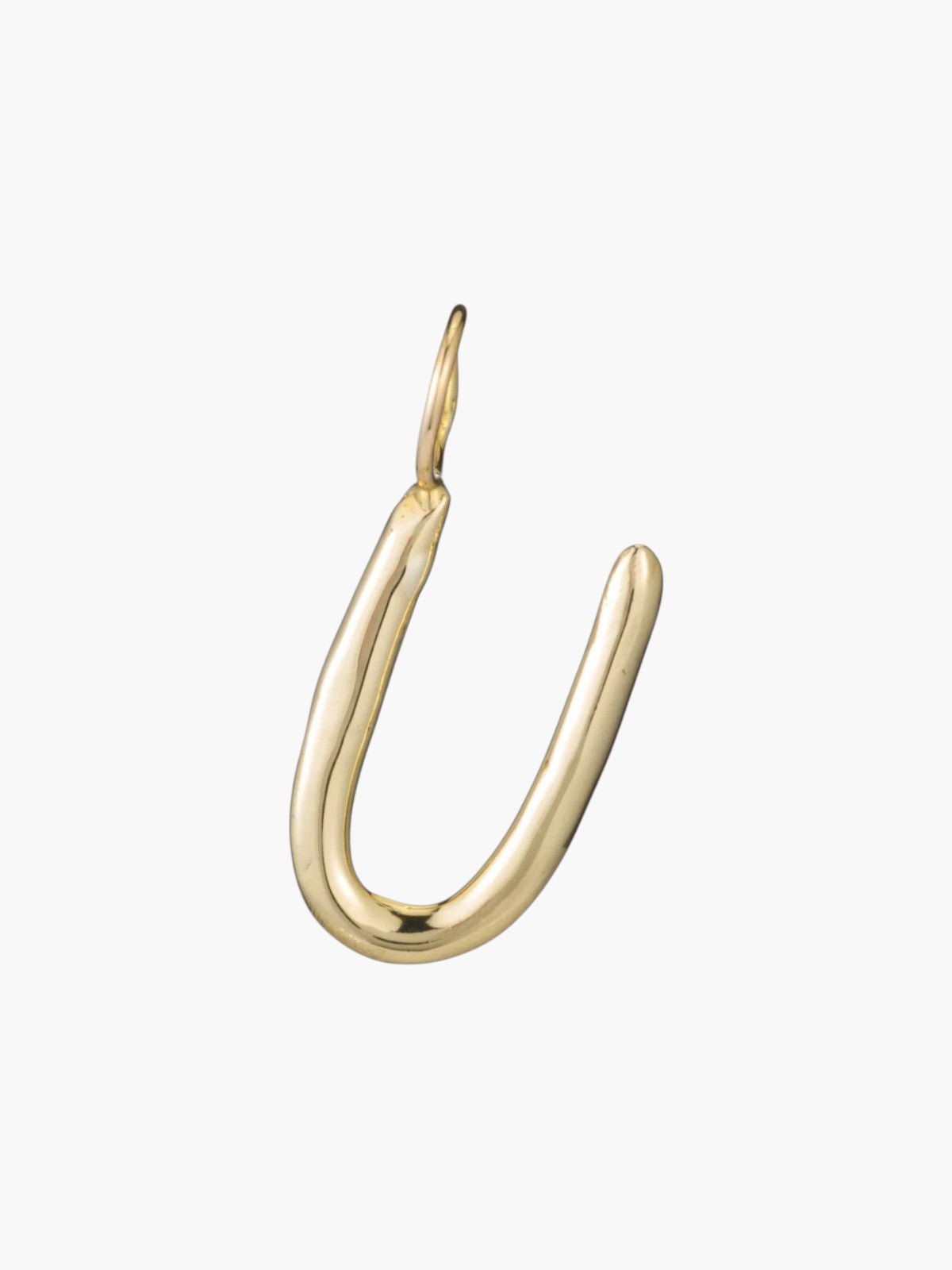 Raw Letter Charm | Gold Raw Letter Charm | Gold