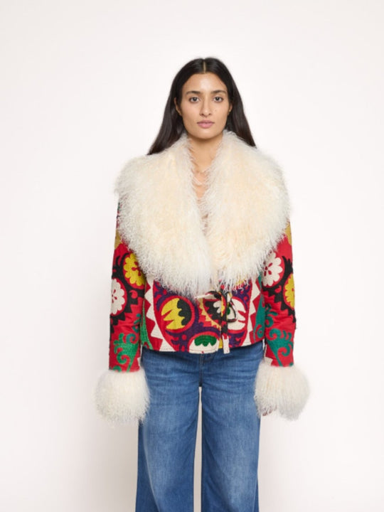 Madina Coat - M | Bright Red