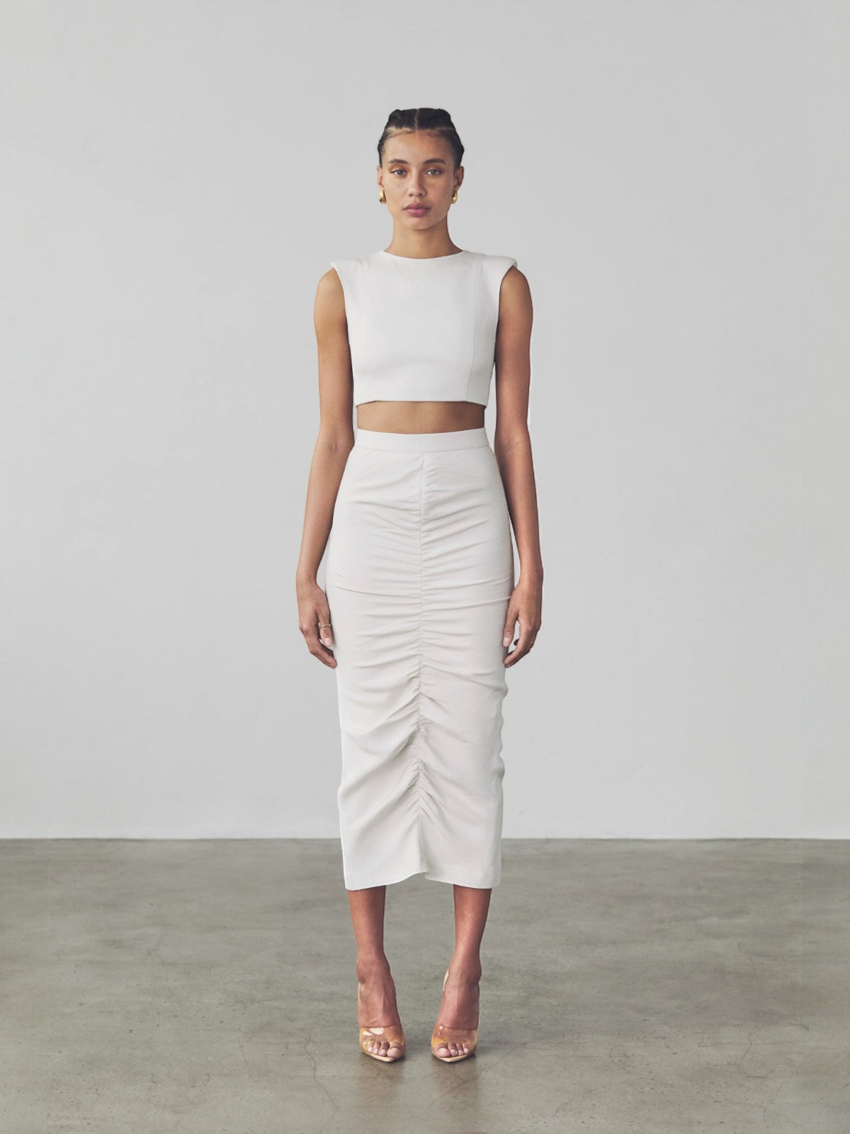 Serena Midi Skirt | Bone Serena Midi Skirt | Bone