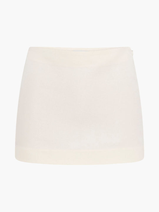 Veronica Micro Mini Skirt | Ivory