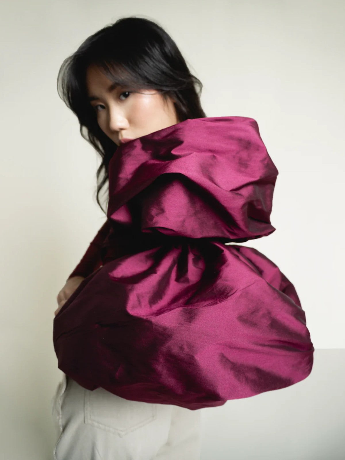 Capullo Mesh Top | Burgundy Capullo Mesh Top | Burgundy