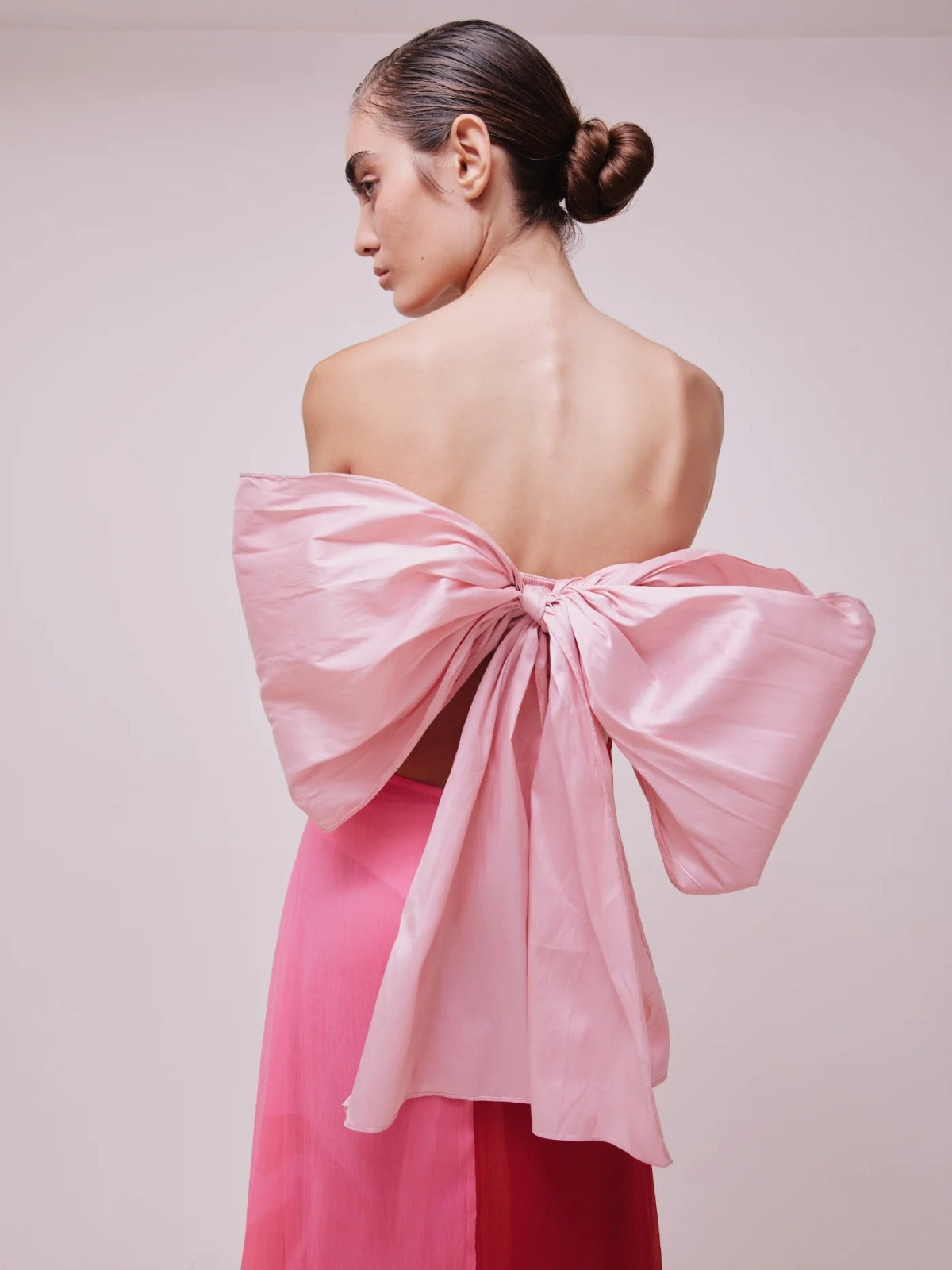 Cata Dress | Old Rose with Red Cata Dress | Old Rose with Red