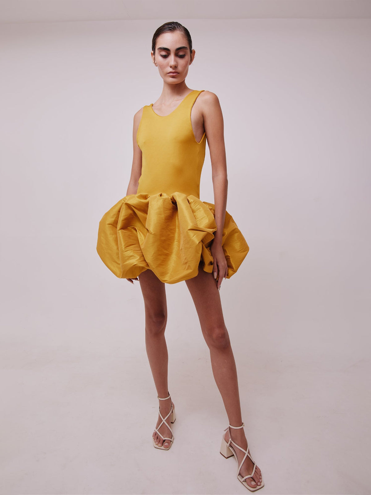 Cienaga Mini Dress | Yellow Gold Cienaga Mini Dress | Yellow Gold