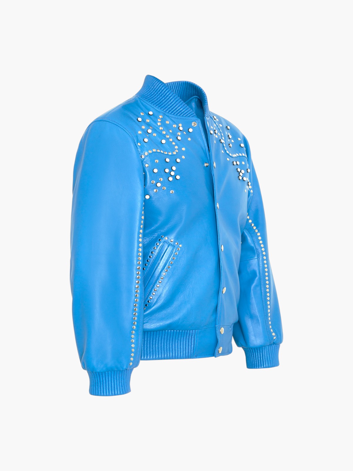 Ennio Leather Jacket | Blue Ennio Leather Jacket | Blue