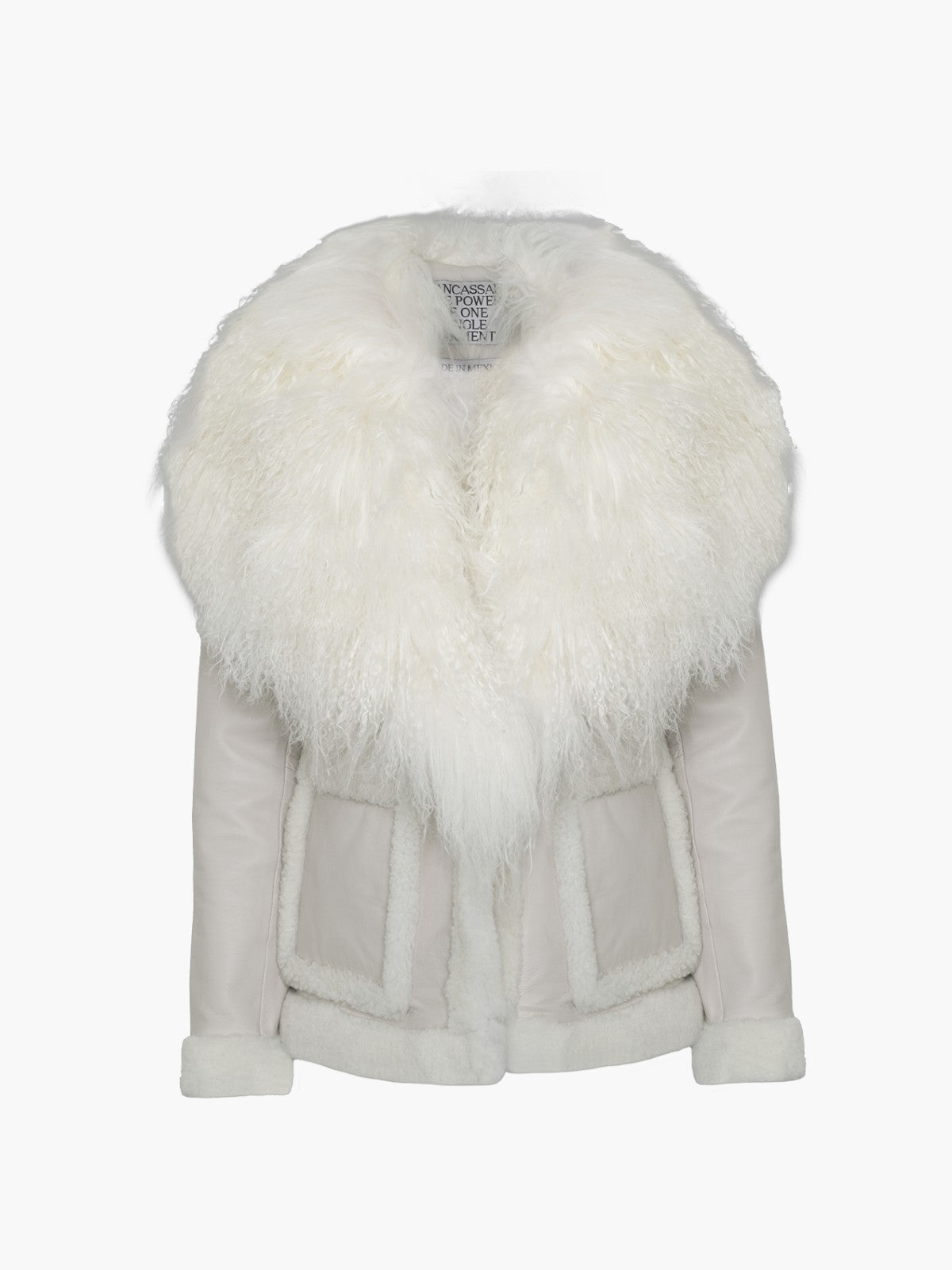 Jackson Leather Jacket | Moon Grey White Jackson Leather Jacket | Moon Grey White