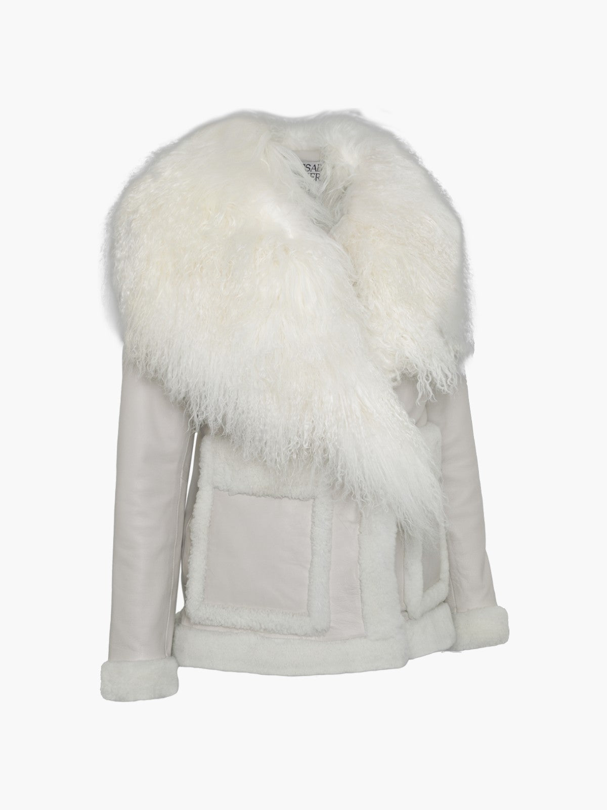 Jackson Leather Jacket | Moon Grey White Jackson Leather Jacket | Moon Grey White