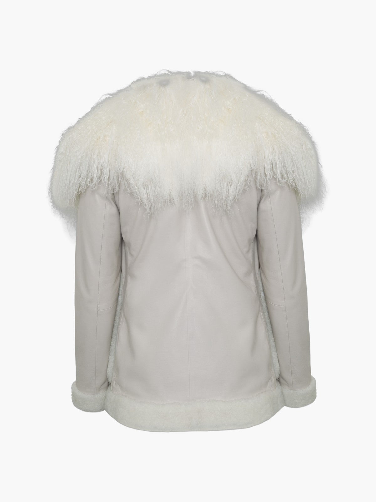 Jackson Leather Jacket | Moon Grey White Jackson Leather Jacket | Moon Grey White