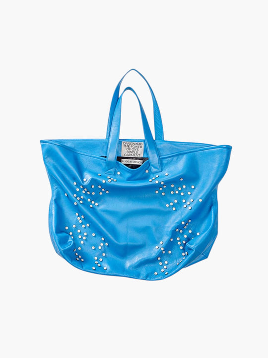 Miranda Leather Tote Bag | Blue