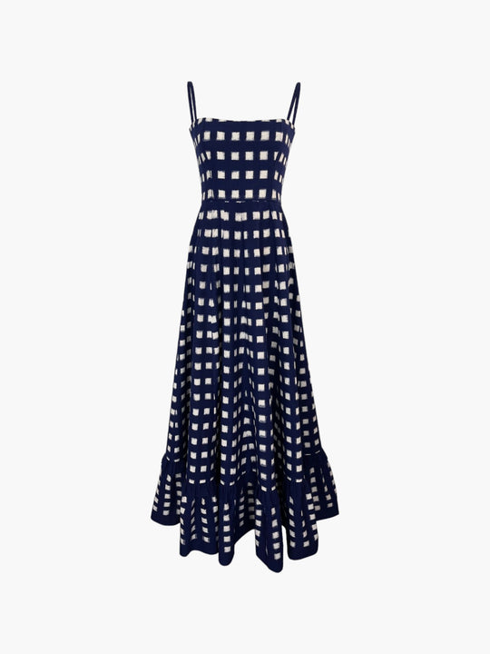 Checkmate Dress | Navy Blue
