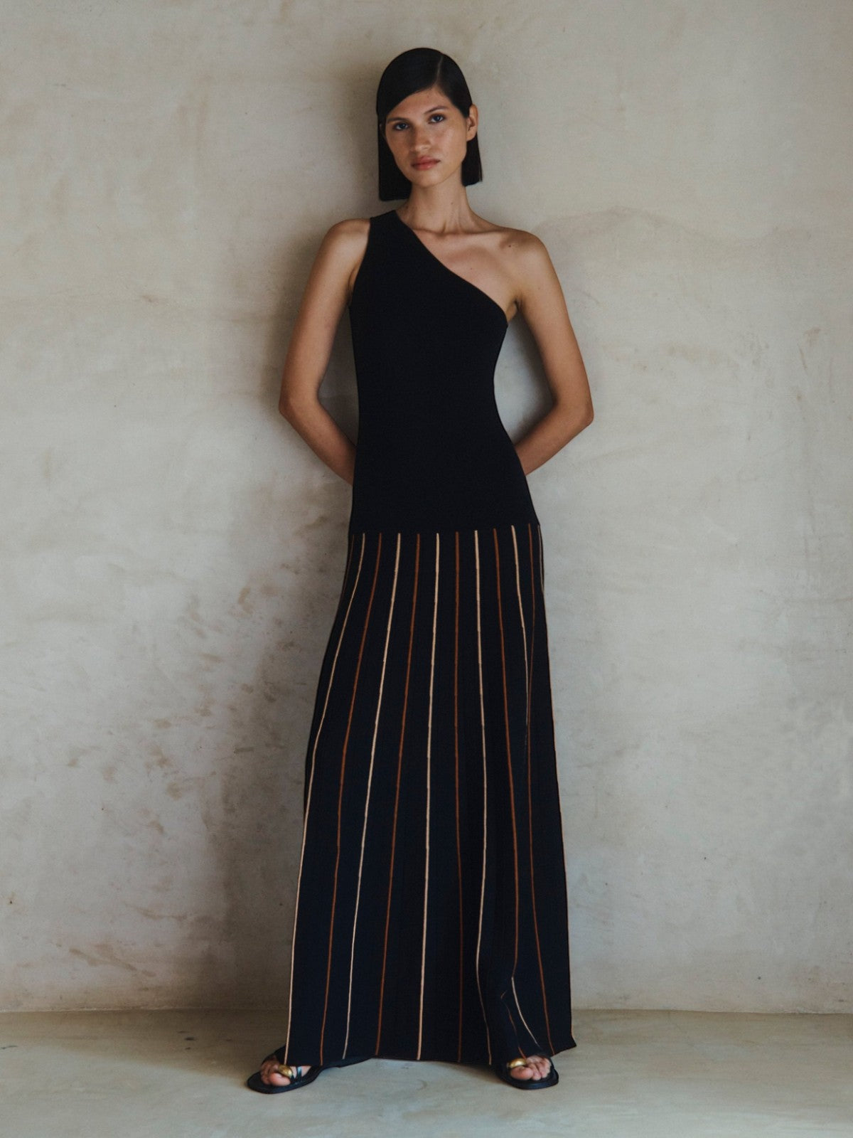 Manglar One Shoulder Maxi Dress | Black Manglar One Shoulder Maxi Dress | Black