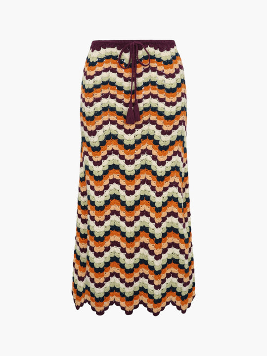 Safi Pesca Pencil Skirt | Pistaccio Terracota