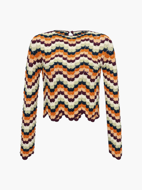 Safi Pesca Top | Pistaccio Terracota