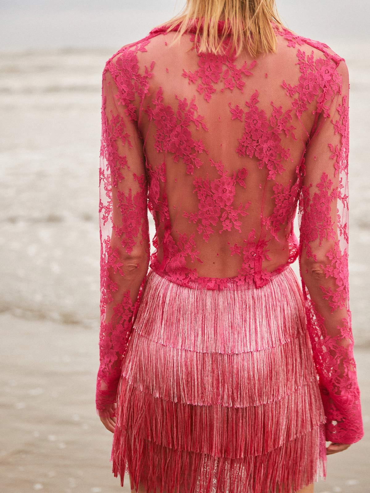 Arena Lace Blouse | Fuschia Arena Lace Blouse | Fuschia