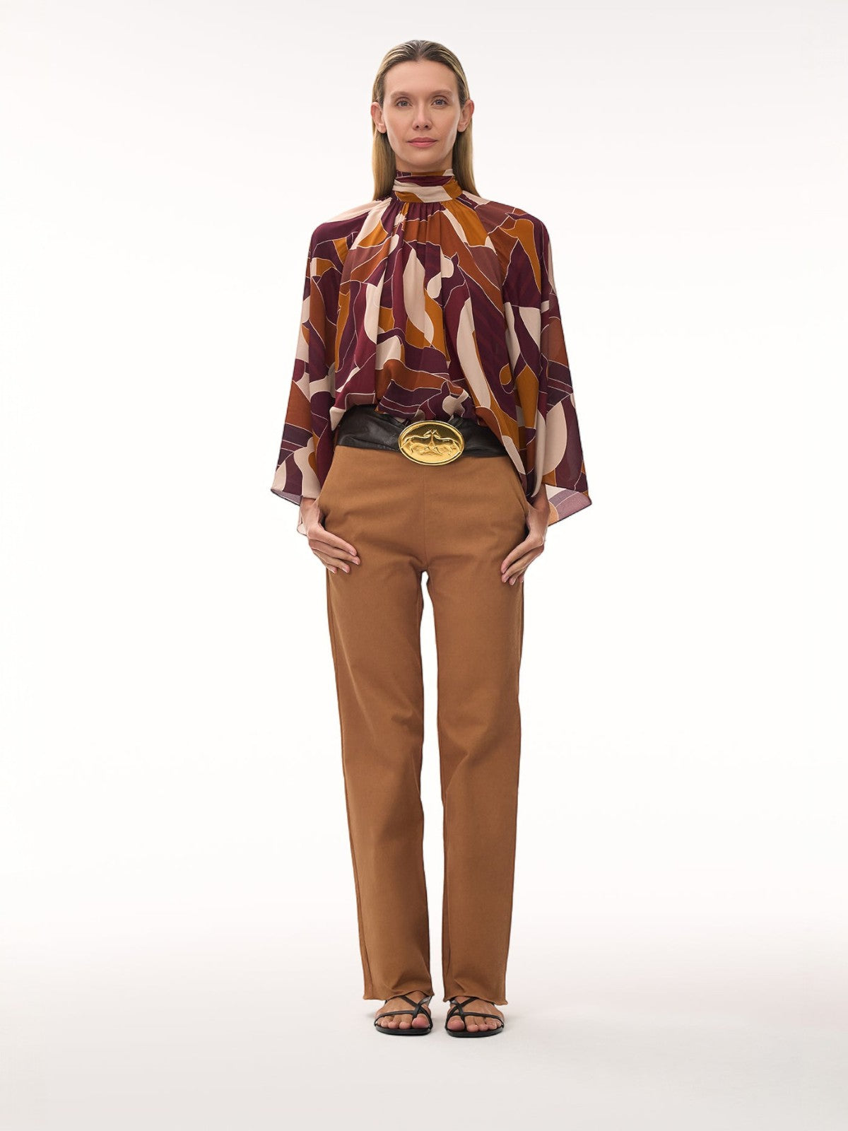 Boho Crepe Chine Blouse | Purple Horses Boho Crepe Chine Blouse | Purple Horses