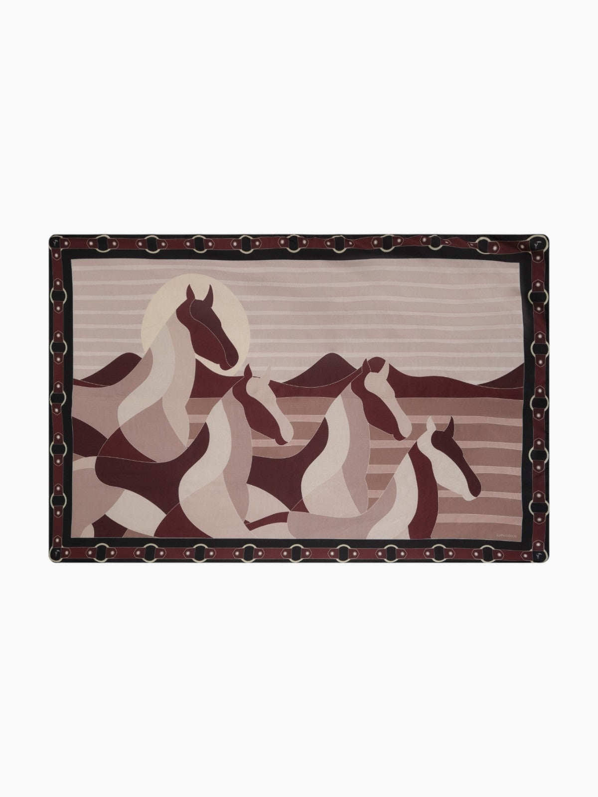 De La Falaise Cotton Silk Sarong | Brown Horses De La Falaise Cotton Silk Sarong | Brown Horses