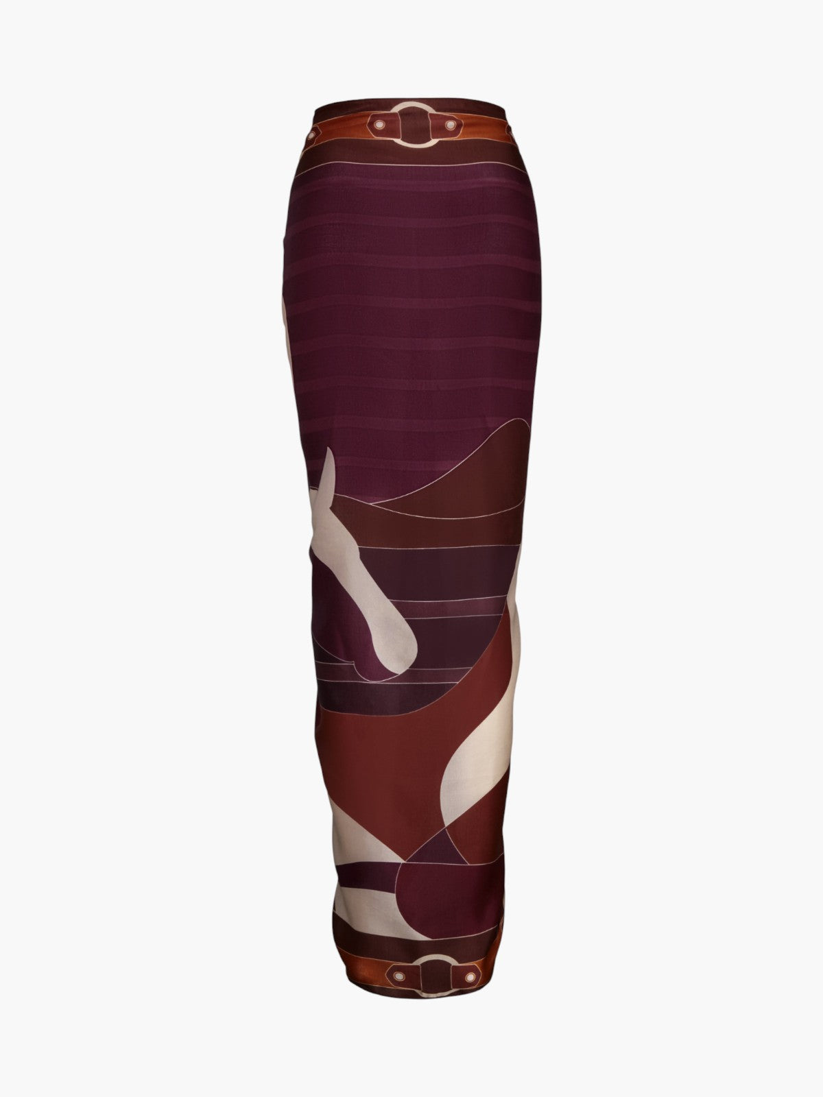 De La Falaise Cotton Silk Sarong | Purple Horses De La Falaise Cotton Silk Sarong | Purple Horses