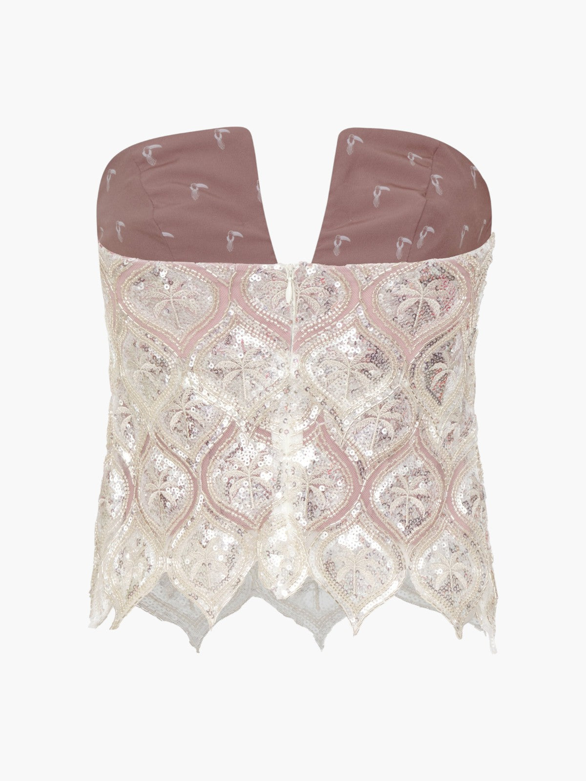 Luciana Palms Sequined Top | Silver Luciana Palms Sequined Top | Silver