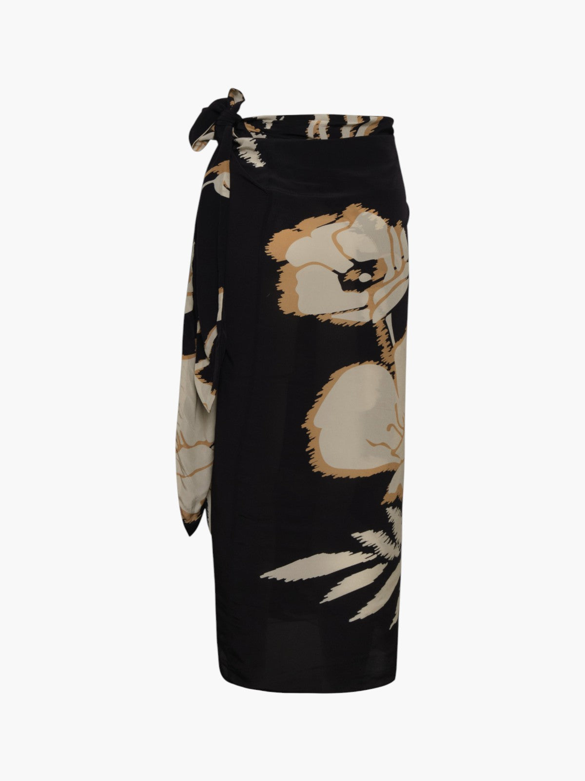 Mapara Crepe Chine Skirt | Black/Beige Gladiolos Mapara Crepe Chine Skirt | Black/Beige Gladiolos