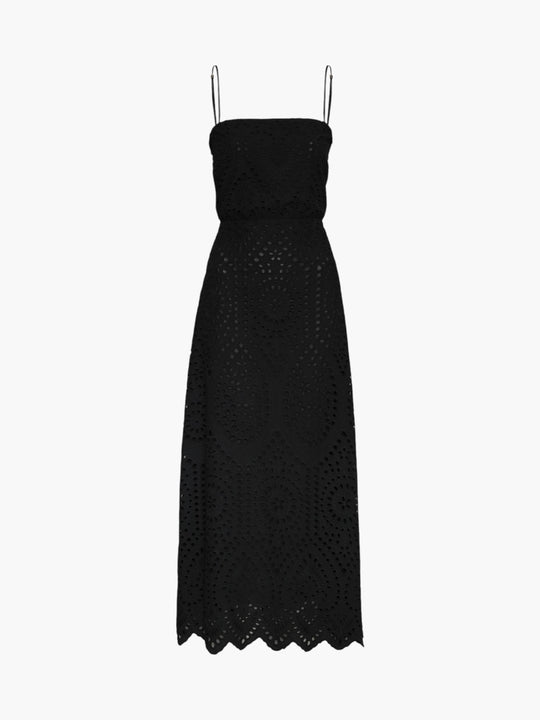 Nativa Cotton Eyelet Dress | Black