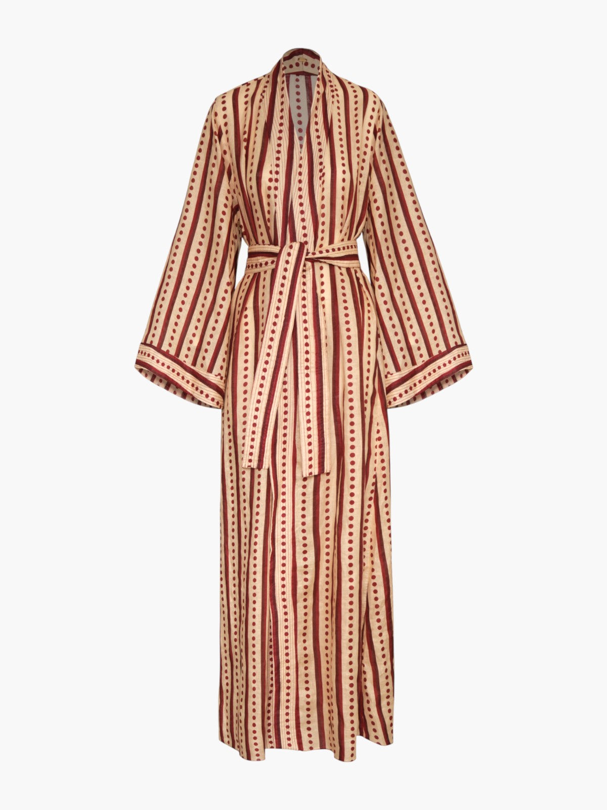 Rafaela Linen Kaftan | Red Stripes Rafaela Linen Kaftan | Red Stripes