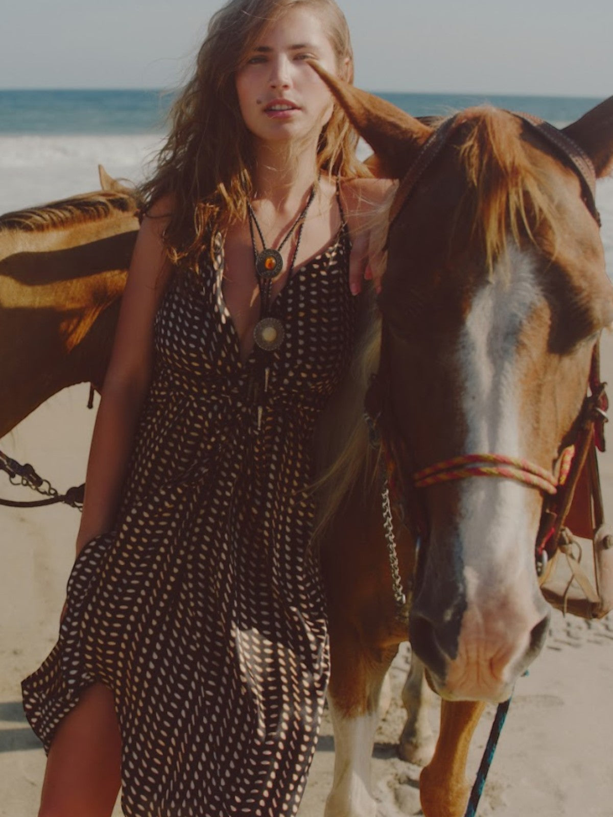 Sabina Satin Silk Midi Dress | Black & Ivory Seeds Sabina Satin Silk Midi Dress | Black & Ivory Seeds