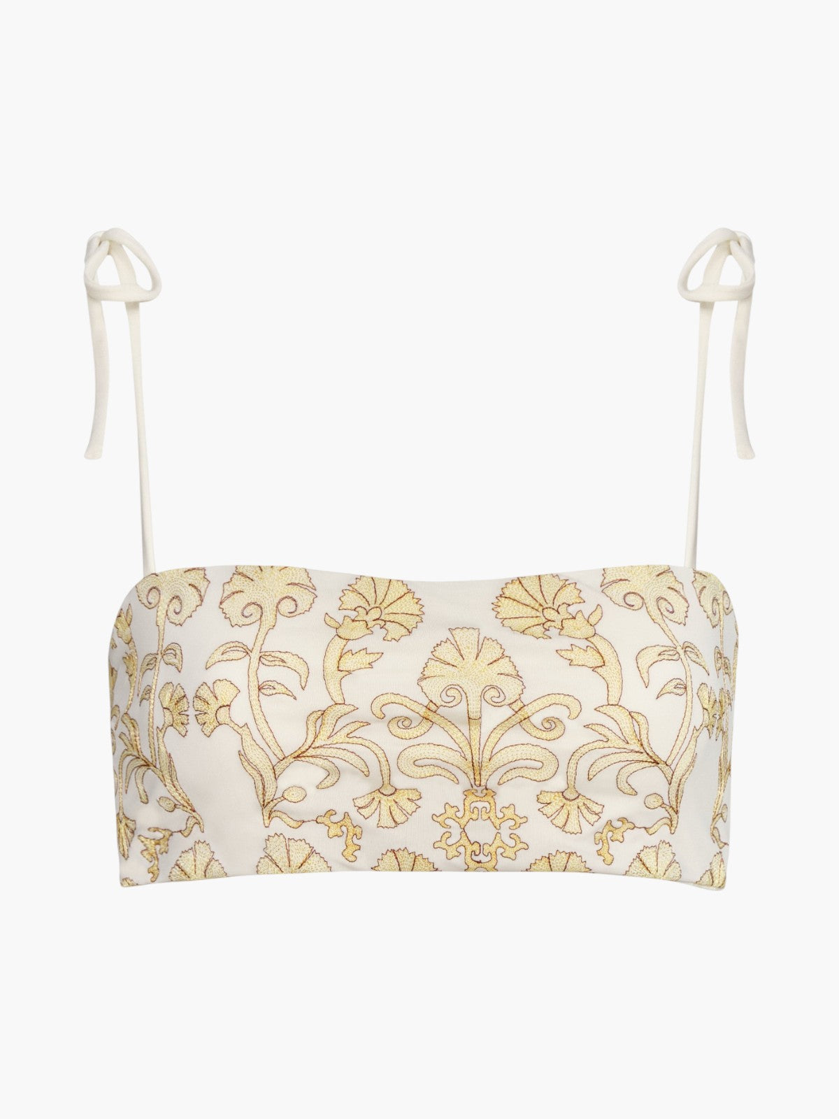 San Miguel Embroidered Top | Yellow Flowers/Ivory San Miguel Embroidered Top | Yellow Flowers/Ivory