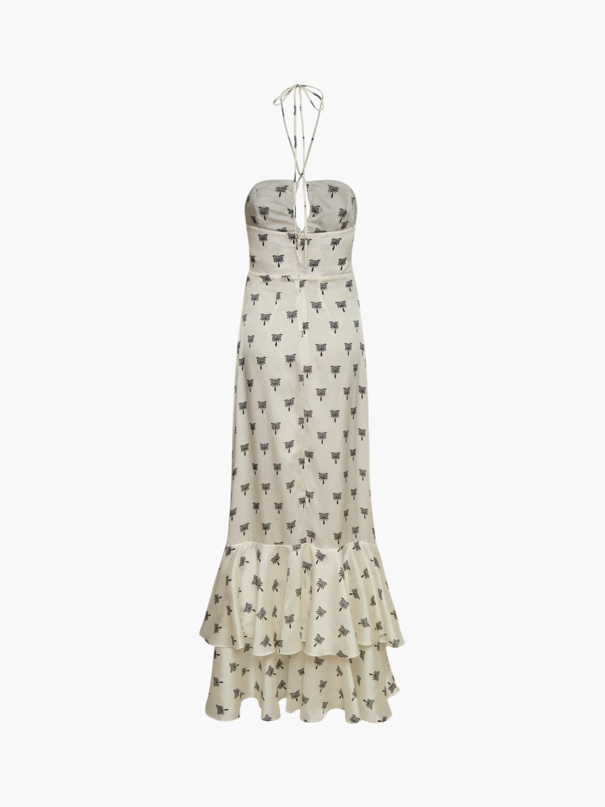 Sevillana Martellato Silk Maxi Dress | Ivory/Black Polka Palms Sevillana Martellato Silk Maxi Dress | Ivory/Black Polka Palms