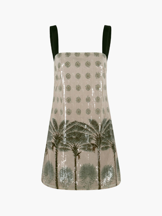 El Club del Clan Sequins Mini Dress | Ivory