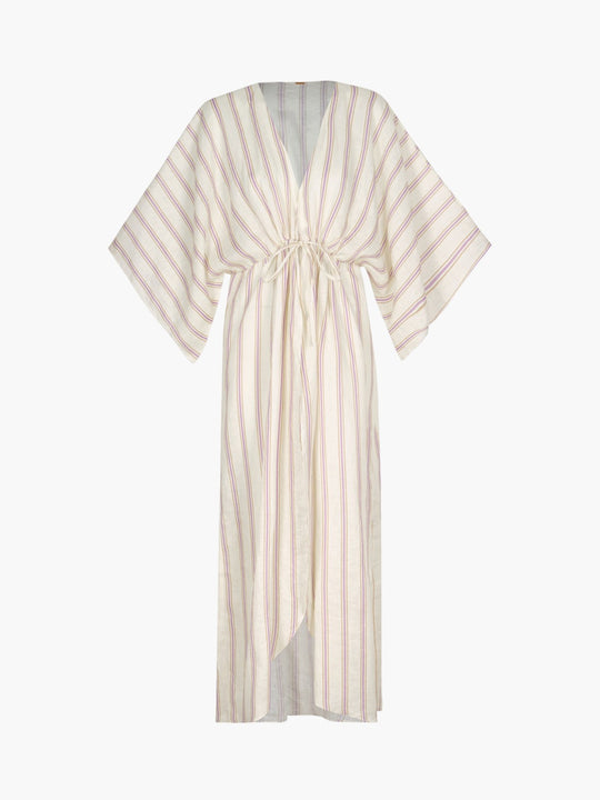 San Cipriano Linen Tunic | Lila Stripes