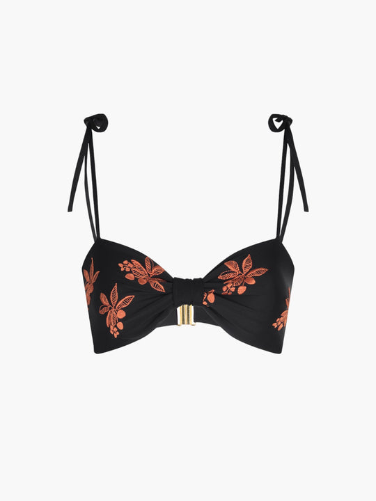 San Miguel Embroidered Top | Black