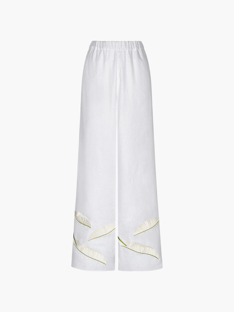 パンツ Christian dada embroidery wide slacks Christian Dada embroidered wide slacks