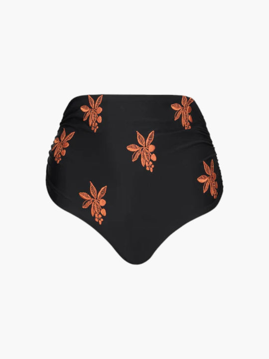 Victoria Vintage Bottom Embroidered | Black