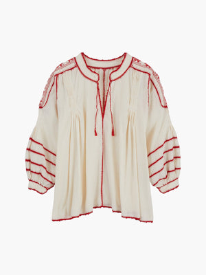 Amorcita Mexican Top | Ivory/Red Amorcita Mexican Top | Ivory/Red