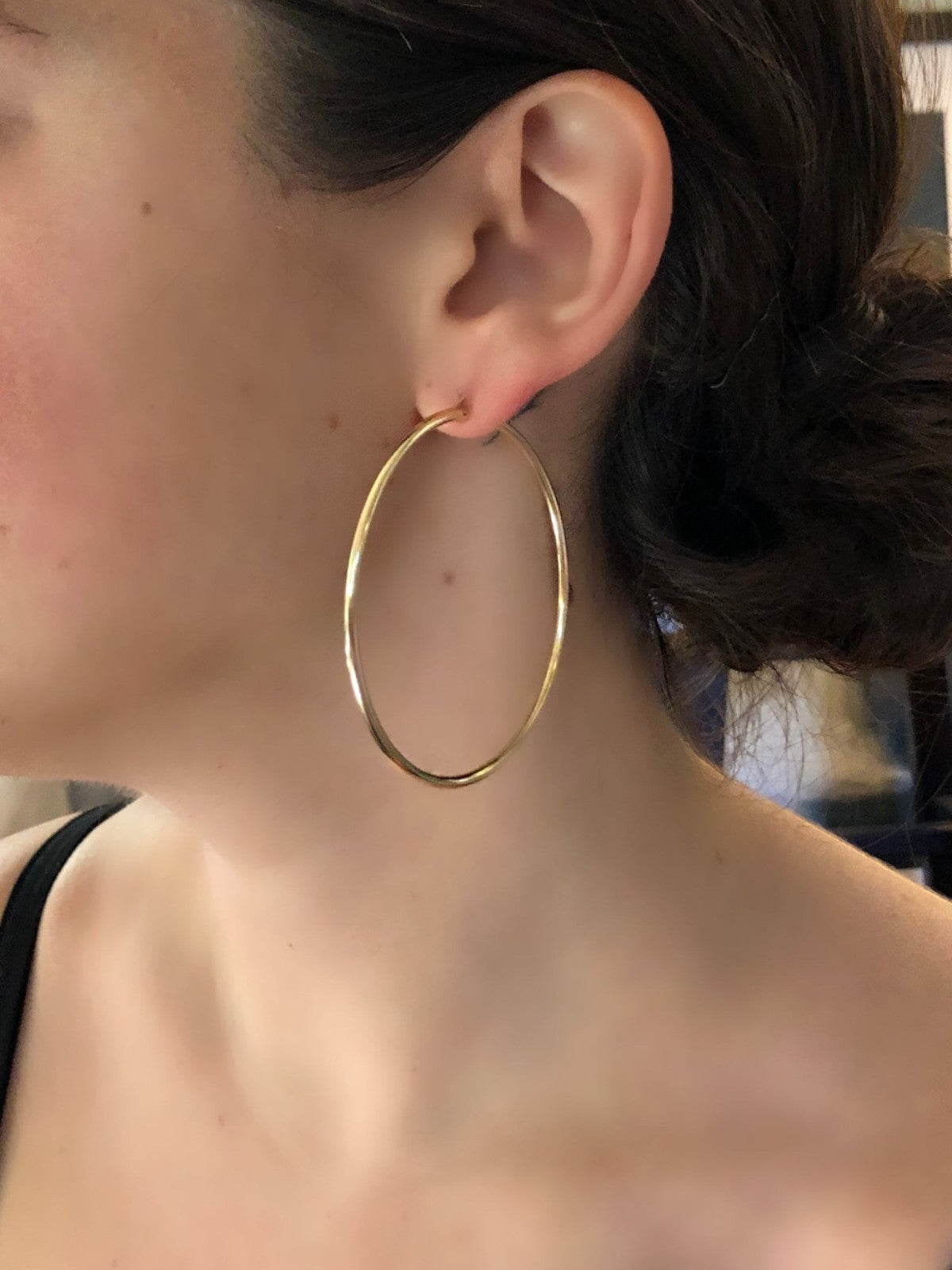 Large Thin Hoops Large Thin Hoops