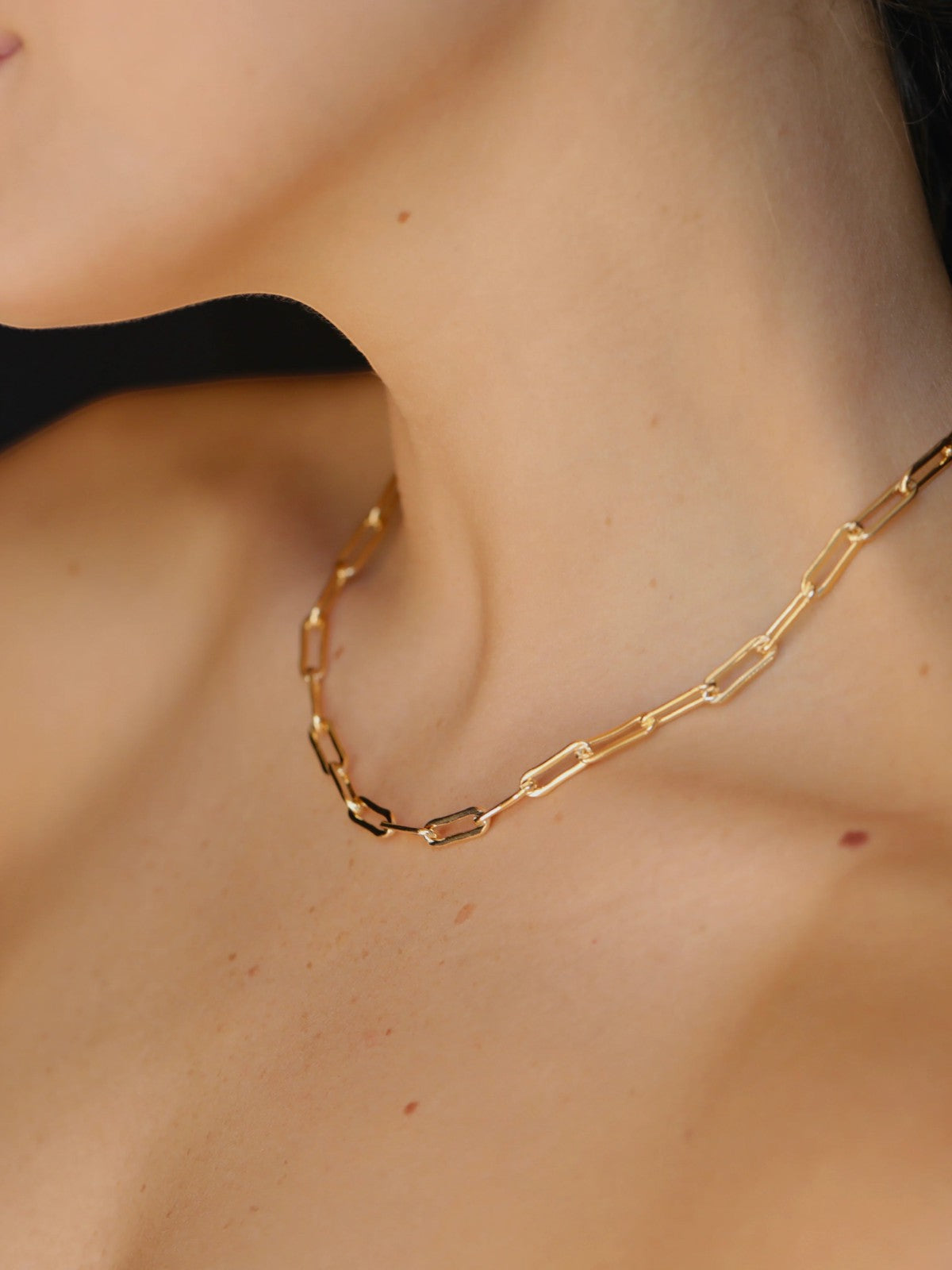 Rectangle Link Chain Choker Rectangle Link Chain Choker