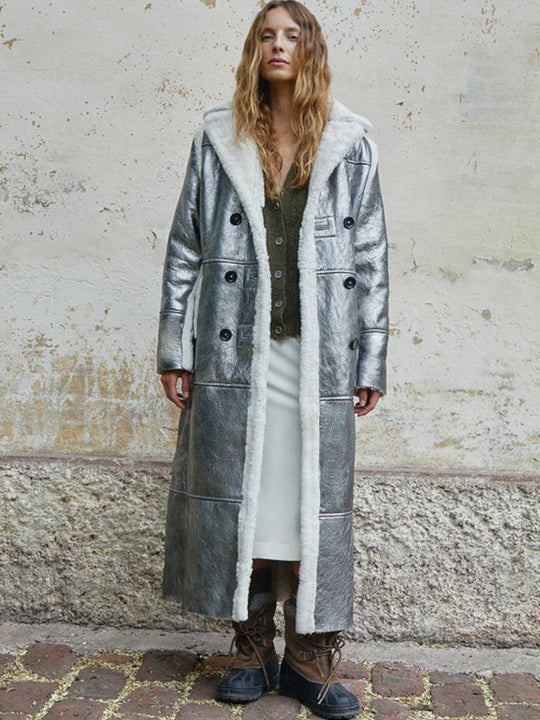 Neon Long Coat | Silver