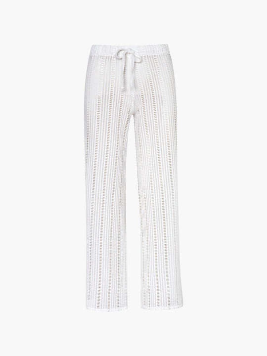 Adele Trousers | Ivory Geometric