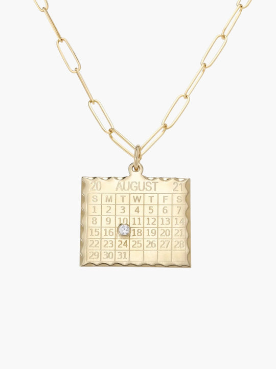 Single Date 1960s Calendar Charm | Single Sided