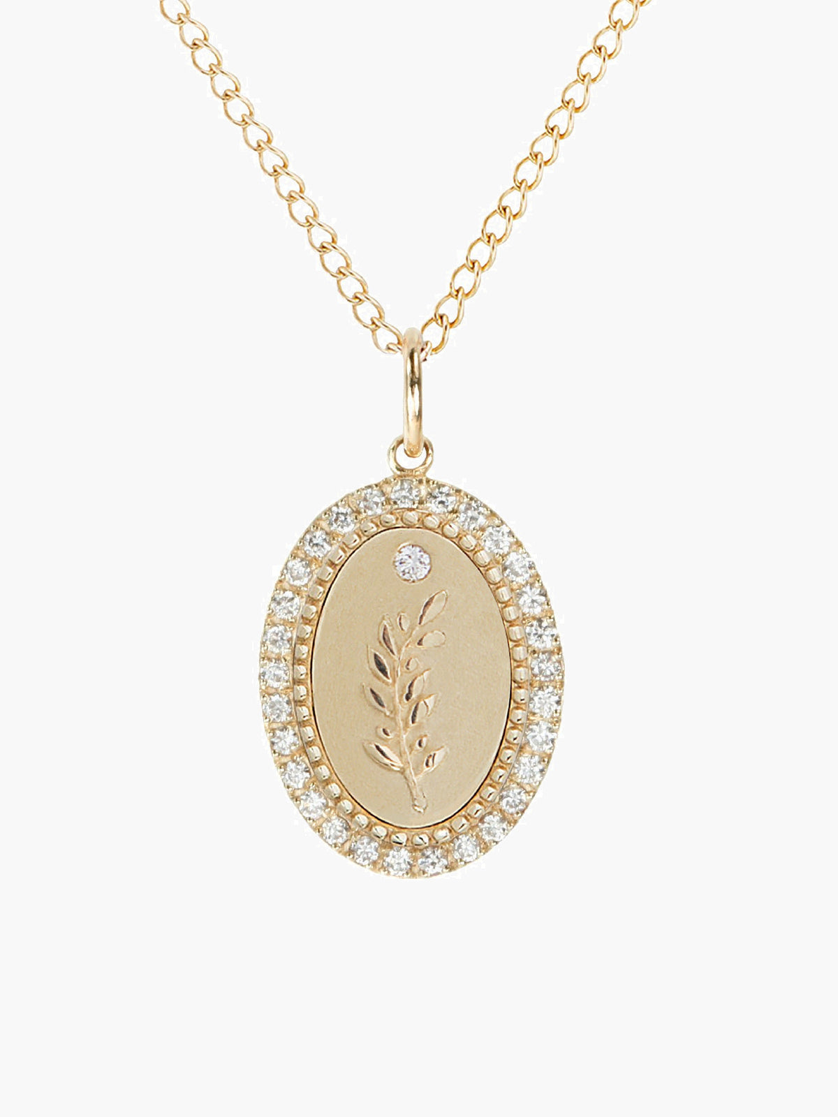 Token Necklace | Olive Branch Token Necklace | Olive Branch