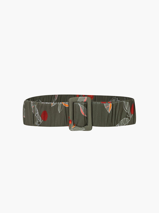 Ruched Belt | Olive Chontaduro